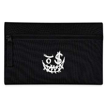 Halloween Gesicht zum fürchten - cooler Style - Federtasche - Schwarz - Vorne
