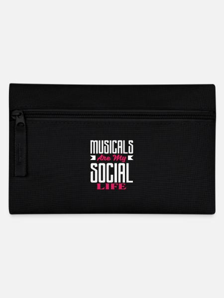 Musicals Sind Mein Sozialleben Für Musical - Federtasche - Schwarz