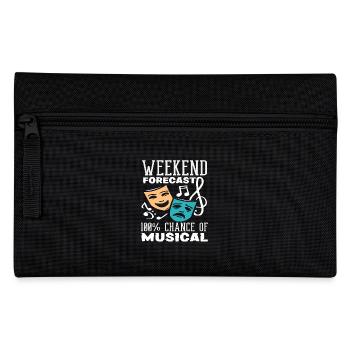 Musical Lover: Wochenende Prognose Musical - Federtasche - Schwarz - Vorne