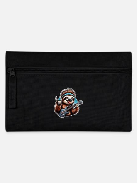 Faultier Rock and Roll Gitarrist - Federtasche - Schwarz