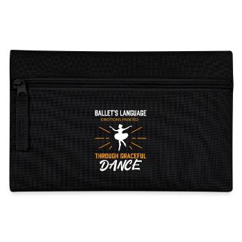 Ballerina Ballett mädchen - Federtasche - Schwarz - Vorne