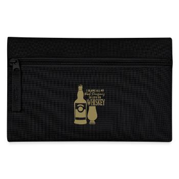 Bad Decisions Whiskey Sayings - Pencil Case - black - Front