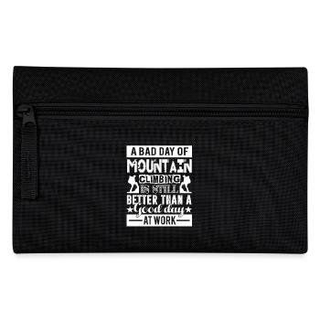 Mountain Climbing A Bad Day Of Mountain Climbing - Pencil Case - black - Front