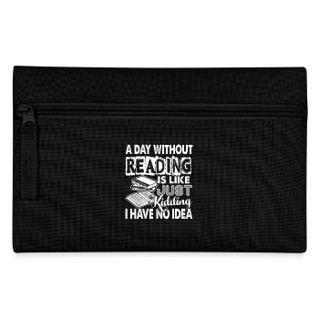 Reading A Day Without Reading Book - Pencil Case - black - Front