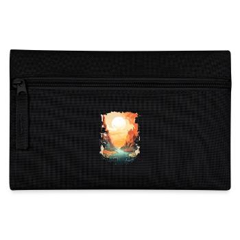 Impressive landscape art in powerful - Pencil Case - black - Front