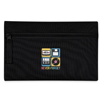 Never Forget 80s Mix Tape Floppy Disk VHS - Pencil Case - black - Front