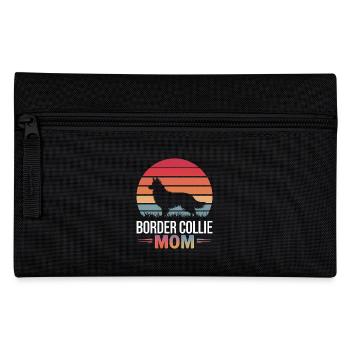 Border Collie disant drôle Border Collie cadeau - Trousse - noir - Devant