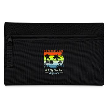 Retirement 2025 Pensioner Pension Pensioner - Pencil Case - black - Front