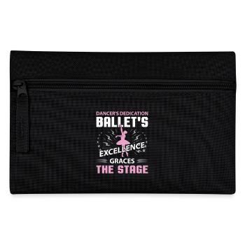 Ballerina Ballett mädchen - Federtasche - Schwarz - Vorne