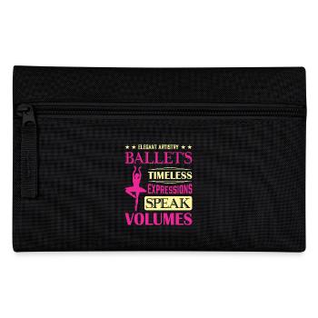 Ballerina Ballett mädchen - Federtasche - Schwarz - Vorne