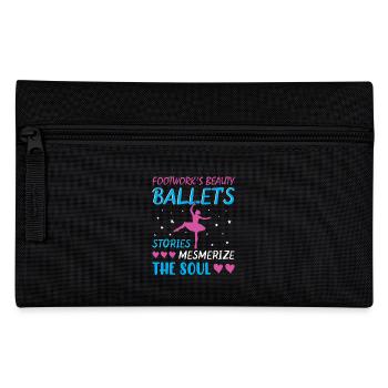 Ballerina Ballett mädchen - Federtasche - Schwarz - Vorne