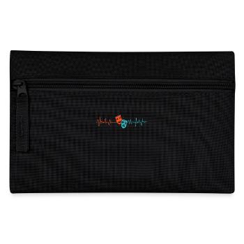 Musical Lover Theater Masks Heartbeat - Pencil Case - black - Front