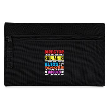 Musical Liebhaber Spaßige Chorstimmen Zitate - Federtasche - Schwarz - Vorne