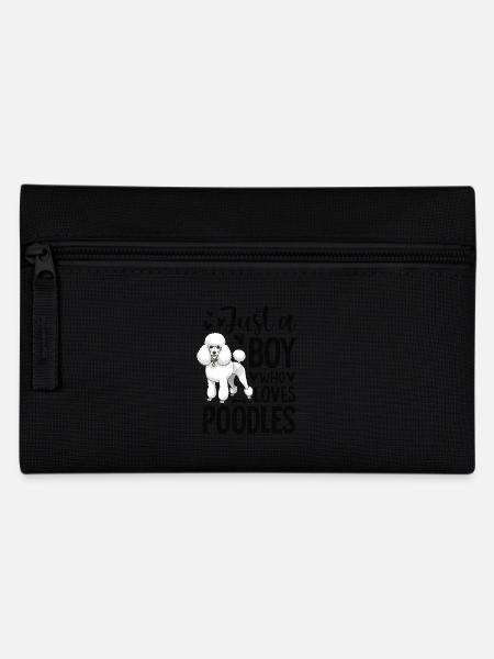 Just A Boy Who Loves Poodles - Federtasche - Schwarz