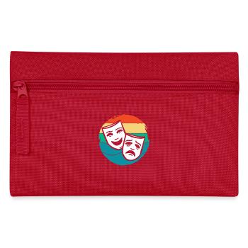 Musical, Lover, Theater, Masks, Art - Pencil Case - red - Front