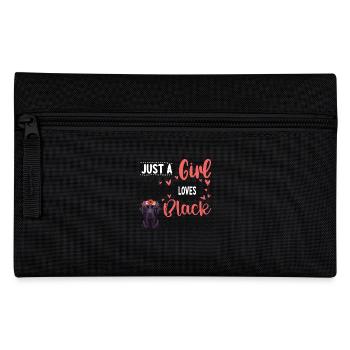 Just A Girl Who Loves Black Labradors - Federtasche - Schwarz - Vorne