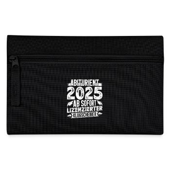 ABITURIENT 2025 AB SOFORT Abi Geschafft Lustiges - Federtasche - Schwarz - Vorne