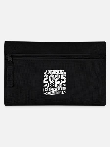 ABITURIENT 2025 AB SOFORT Abi Geschafft Lustiges - Federtasche - Schwarz