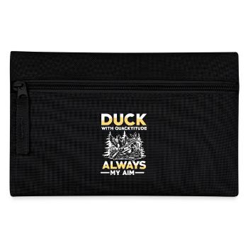 Duck hunters shoot heavier loads flag - Pencil Case - black - Front