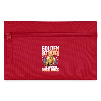 Golden Retriever Die Ultimativen Entenjagdhunde - Federtasche - Rot - Vorne
