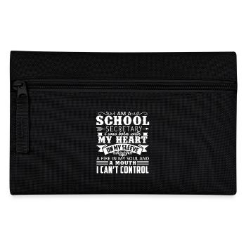 School Secretary I am A School Secretary - Pencil Case - black - Front