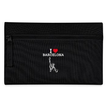 J’aime Barcelone Espagne Lover Statue De La Liberté - Trousse - noir - Devant