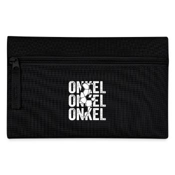 Fußballspieler Onkel Fußball - Federtasche - Schwarz - Vorne