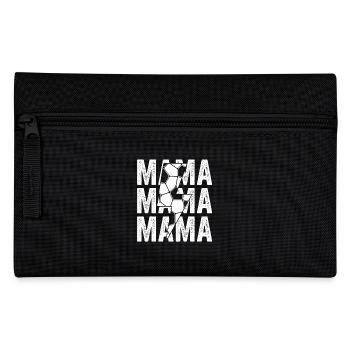 Fußballspieler Mama Mutter Fußball - Federtasche - Schwarz - Vorne