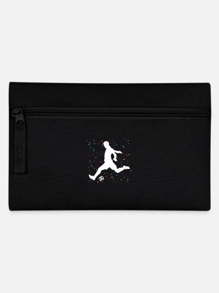 Fußballspieler Fußball - Federtasche - Schwarz