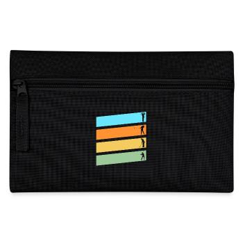 Golfspieler Golf - Federtasche - Schwarz - Vorne
