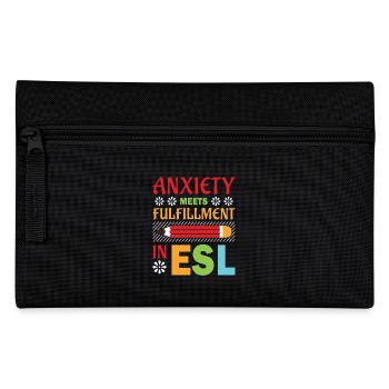 ESL-Lehrer ESL Unterricht - Federtasche - Schwarz - Vorne