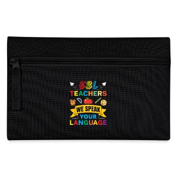 ESL-Lehrer ESL Unterricht - Federtasche - Schwarz - Vorne