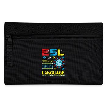 ESL-Lehrer ESL Unterricht - Federtasche - Schwarz - Vorne