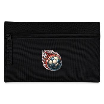 Soccer Flames Ball - Pencil Case - black - Front