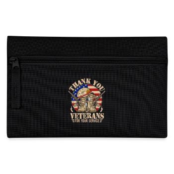 Vielen Dank an die Veteranen für Ihren Dienst - Federtasche - Schwarz - Vorne