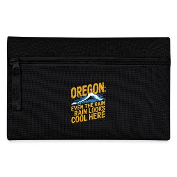 Oregon: Even the rain looks cool here - Pencil Case - black - Front