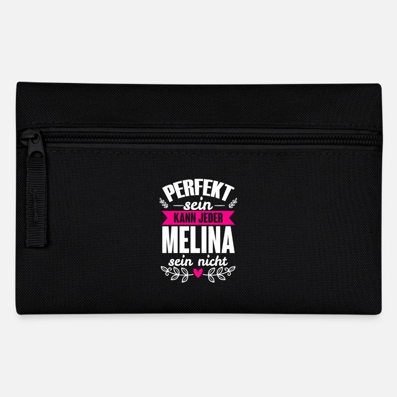 Melina - Perfekt Sein Kann Jeder Melina Sein Nicht - Federtasche - Schwarz