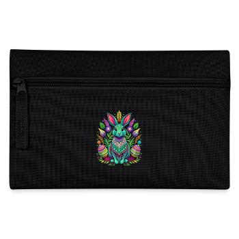 Happy Easter - Easter Bunny - Easter Egg - Gift - Pencil Case - black - Front
