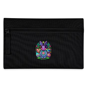 Happy Easter - Easter Bunny - Easter Egg - Gift - Pencil Case - black - Front