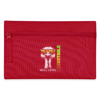 Strauß Sonnenbrille Vogel Unbeatable Geschenk - Federtasche - Rot - Vorne