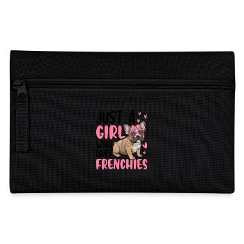 Just A Girl Who Loves Frenchies - Federtasche - Schwarz - Vorne