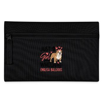 Juste une fille qui aime les bouledogues anglais - Trousse - noir - Devant