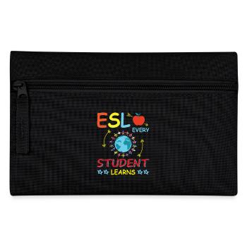 ESL-Lehrer ESL Unterricht - Federtasche - Schwarz - Vorne