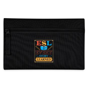 ESL-Lehrer ESL Unterricht - Federtasche - Schwarz - Vorne