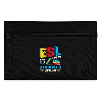 ESL-Lehrer ESL Unterricht - Federtasche - Schwarz - Vorne