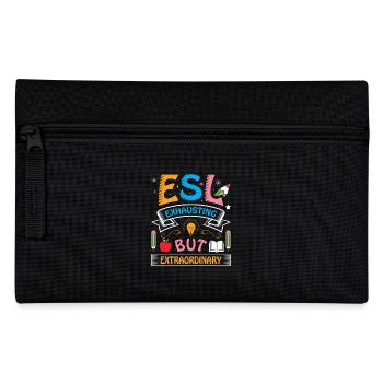 ESL-Lehrer ESL Unterricht - Federtasche - Schwarz - Vorne