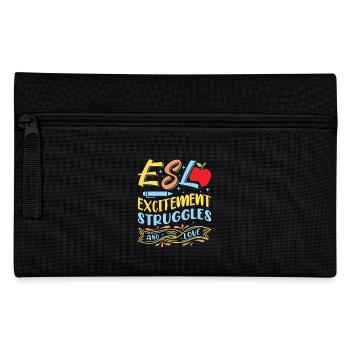 ESL-Lehrer ESL Unterricht - Federtasche - Schwarz - Vorne