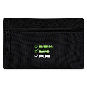 Doktortitel Lustig BACHELOR MASTER DOCTOR Lustiges - Federtasche - Schwarz - Vorne