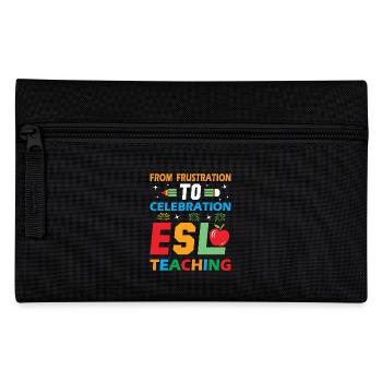 ESL-Lehrer ESL Unterricht - Federtasche - Schwarz - Vorne