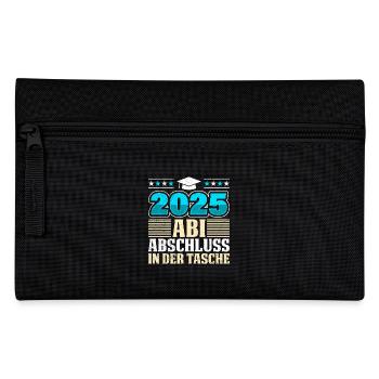 2025 ABI ABSCHLUSS IN DER TASCHE Lustiges Abi - Federtasche - Schwarz - Vorne